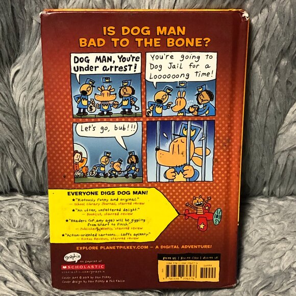 Dog Man Hardcover Books Dav Pilkey Graphic Novel Set Series Scholastic Lot of 2 - Picture 3 of 8